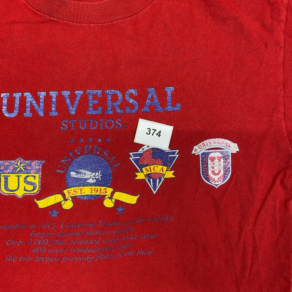 VTG Universal Studios Red Short Sleeve Tee Mens S/M - Picture 9 of 9
